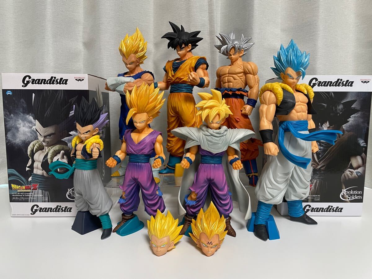 べジータ、孫悟空、ゴジータ、ゴテンクス:ゼノ、孫悟空:GT 7体セット】ドラゴンボール Grandista 孫悟空 ベジータ