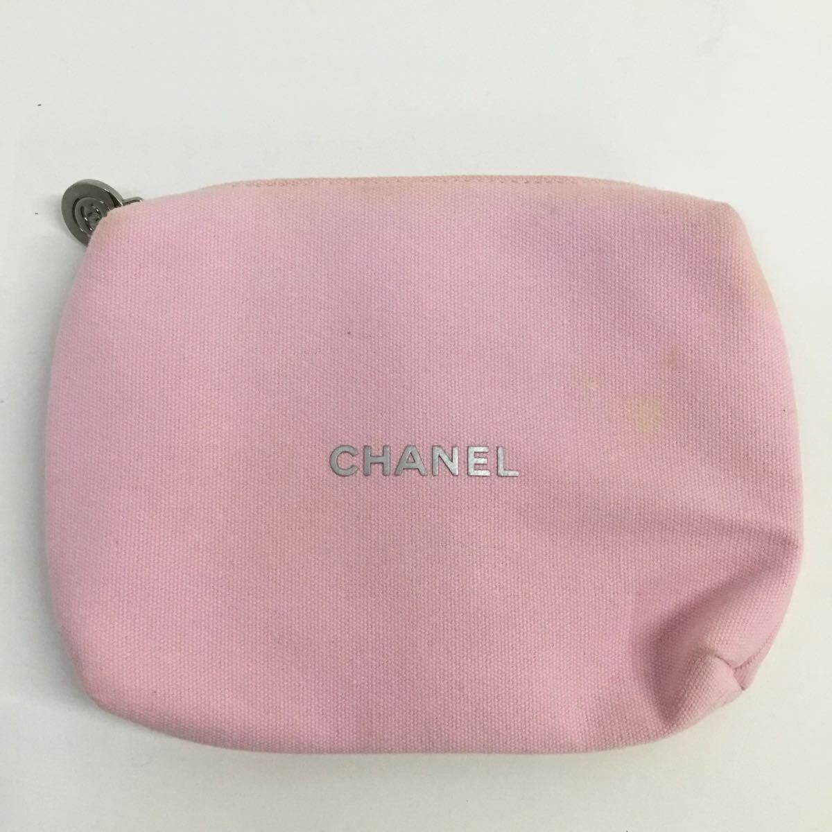 コスメや小物入れに♪【CHANEL】CCロゴ ポーチ 非売品】CHANEL シャネル ロゴ入り ポーチ ピンク ココマーク