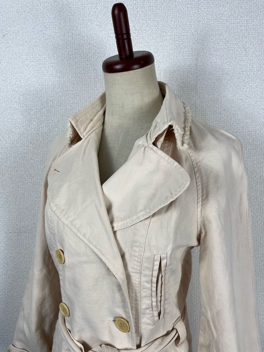 ISABEL MARANT ETOILE イザベルマラン レディース ライトピンク コットン トレンチコート アウター _画像3