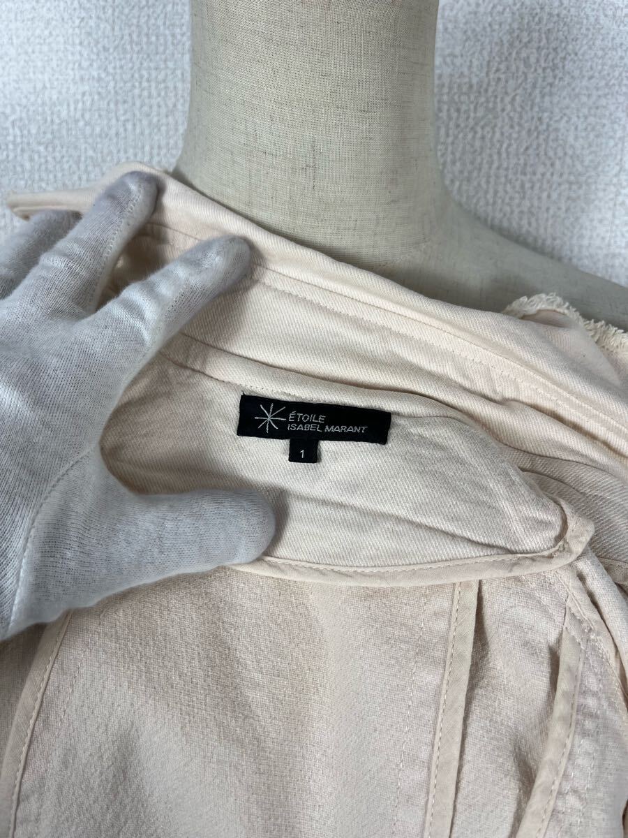 ISABEL MARANT ETOILE イザベルマラン レディース ライトピンク コットン トレンチコート アウター _画像4