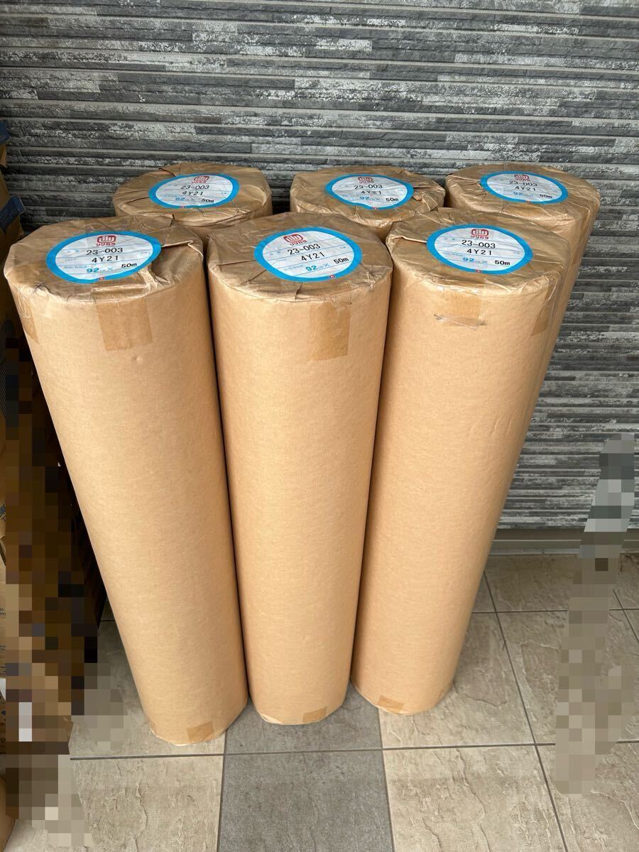 未使用品/6本まとめ売り】 リリカラ クロス 23-003 グレー系 有効幅92cm