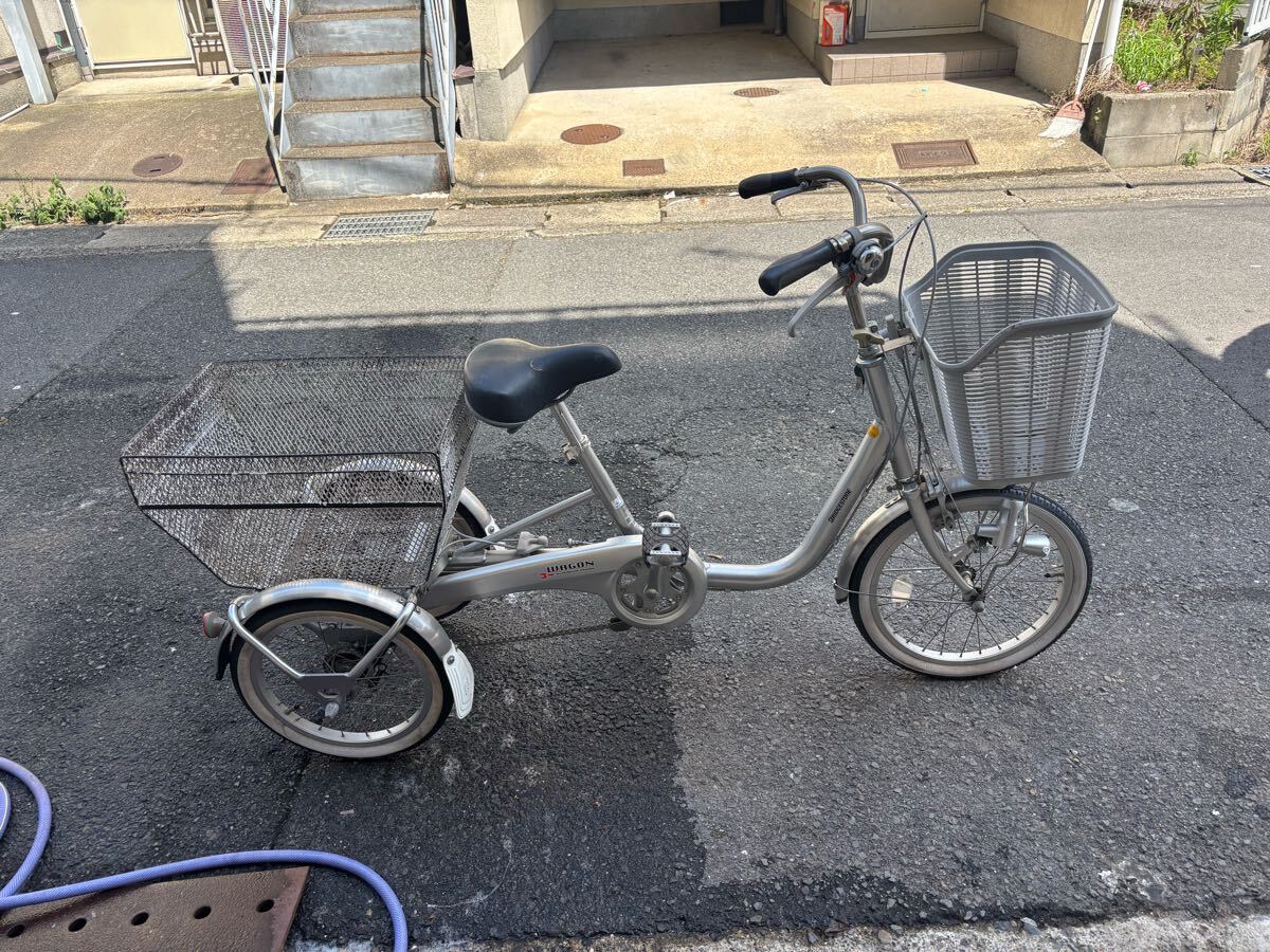 BRIDGESTONE ブリヂストン WAGON 3輪 自転車 BW10 18/16型　京都市山科区発〜_画像4