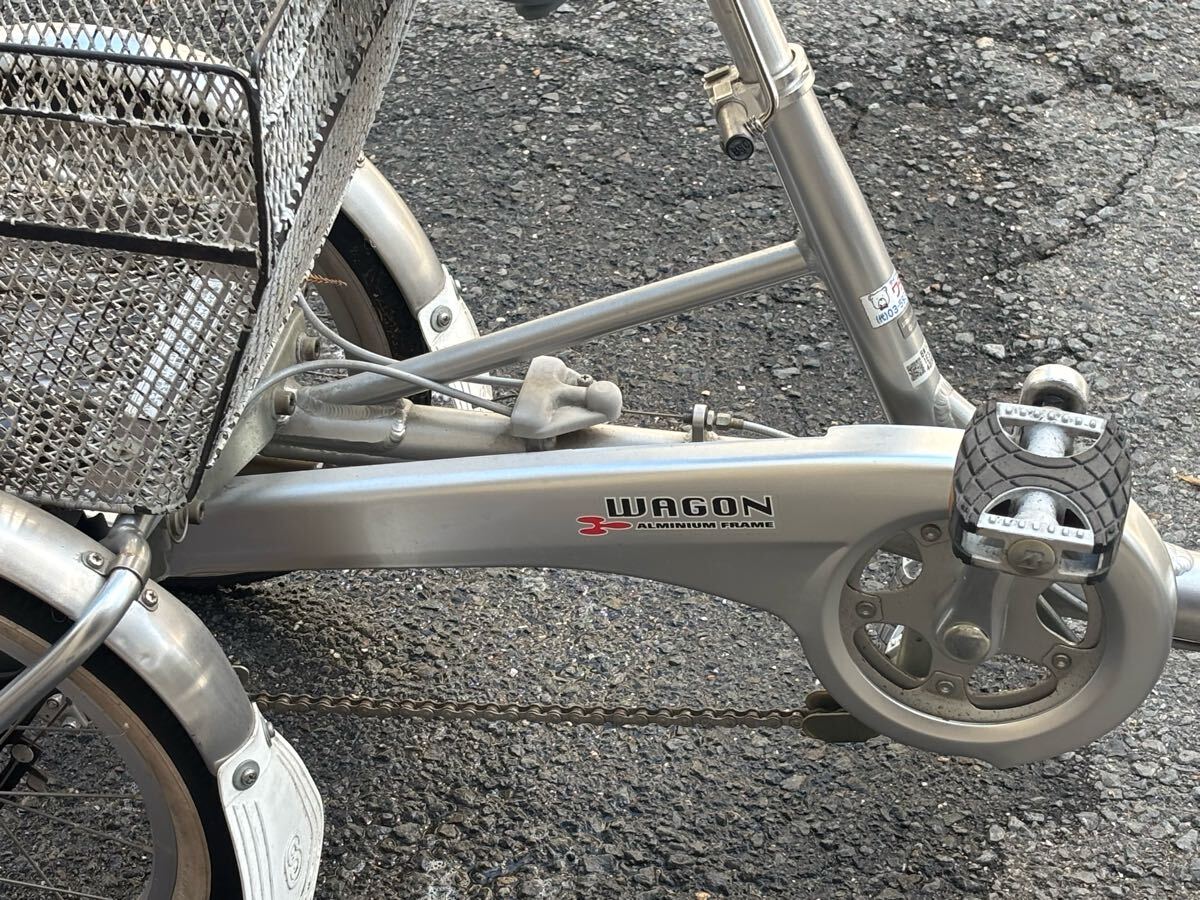 BRIDGESTONE ブリヂストン WAGON 3輪 自転車 BW10 18/16型　京都市山科区発〜_画像5