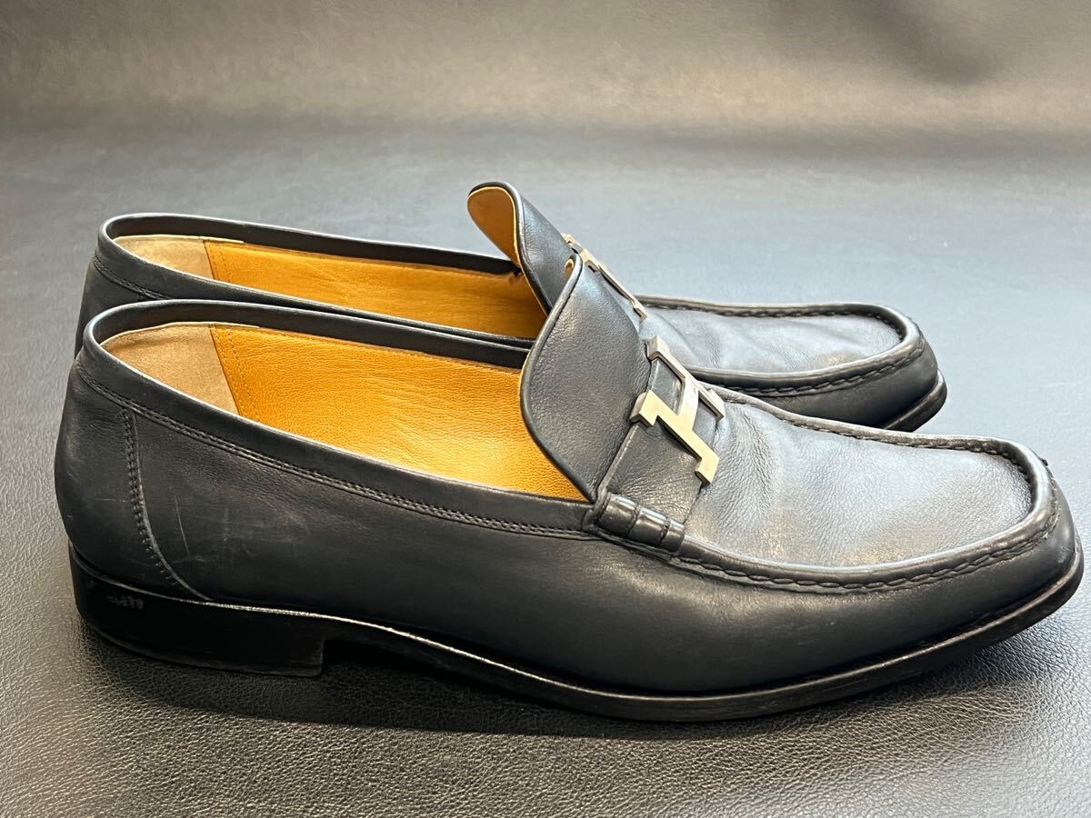 HERMES❋Hロゴグレインレザーローファー HERMES❋Hロゴグレインレザーローファー