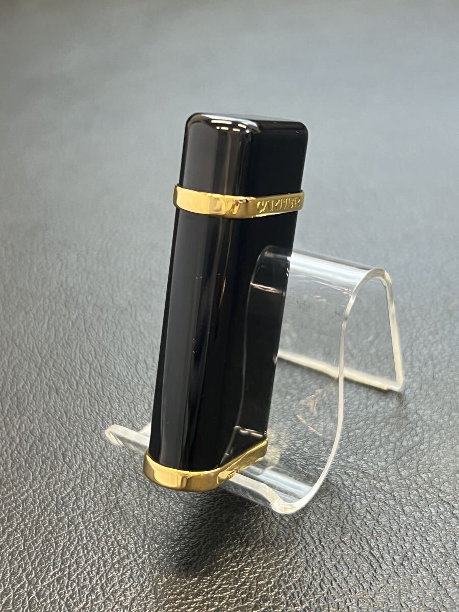 Cartier 黒 ライター 五角形 ブラック ゴールド Cartier 黒 ライター 五角形 ブラック ゴールド