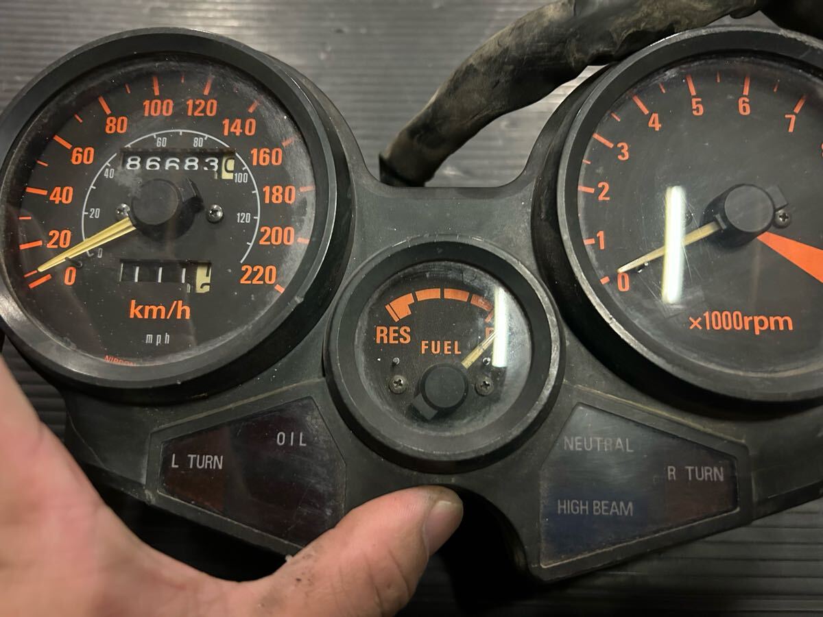 純正 cbx550f cbx400f メーター 動作未確認 CBX400F 純正 メーター 動作確認済み 1000スタ売り切り! /検