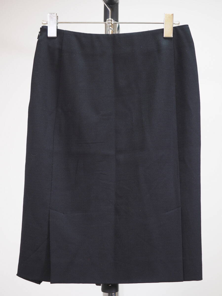 ヴィンテージ04AWアーカイブ BALENCIAGA バレンシアガ 04AWウールスカート34黒 Italy製_画像2