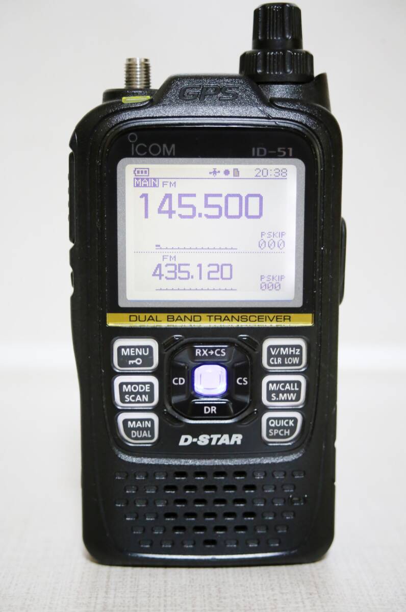 ICOM ID-51PLUS (5W機) D-STAR対応 ICOM ID-51 PLUS2 144/430MHz D-STAR 5W ハンディ機 5000台限定