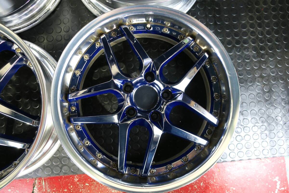 廃盤アミスタッド シャルム 4本タイヤ付き Amistad CHARME アミスタット シャルム 18×7.5J +41 PCD114.3/5H