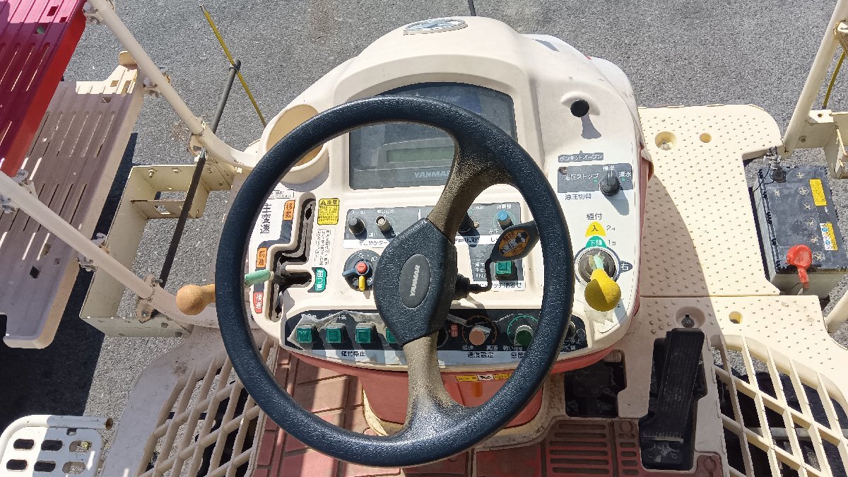 （滋賀） ヤンマー 8條乗用田植機 RG8 直播仕様 使用時間：509hr 滋賀県より配送可能（26-2506-31）
