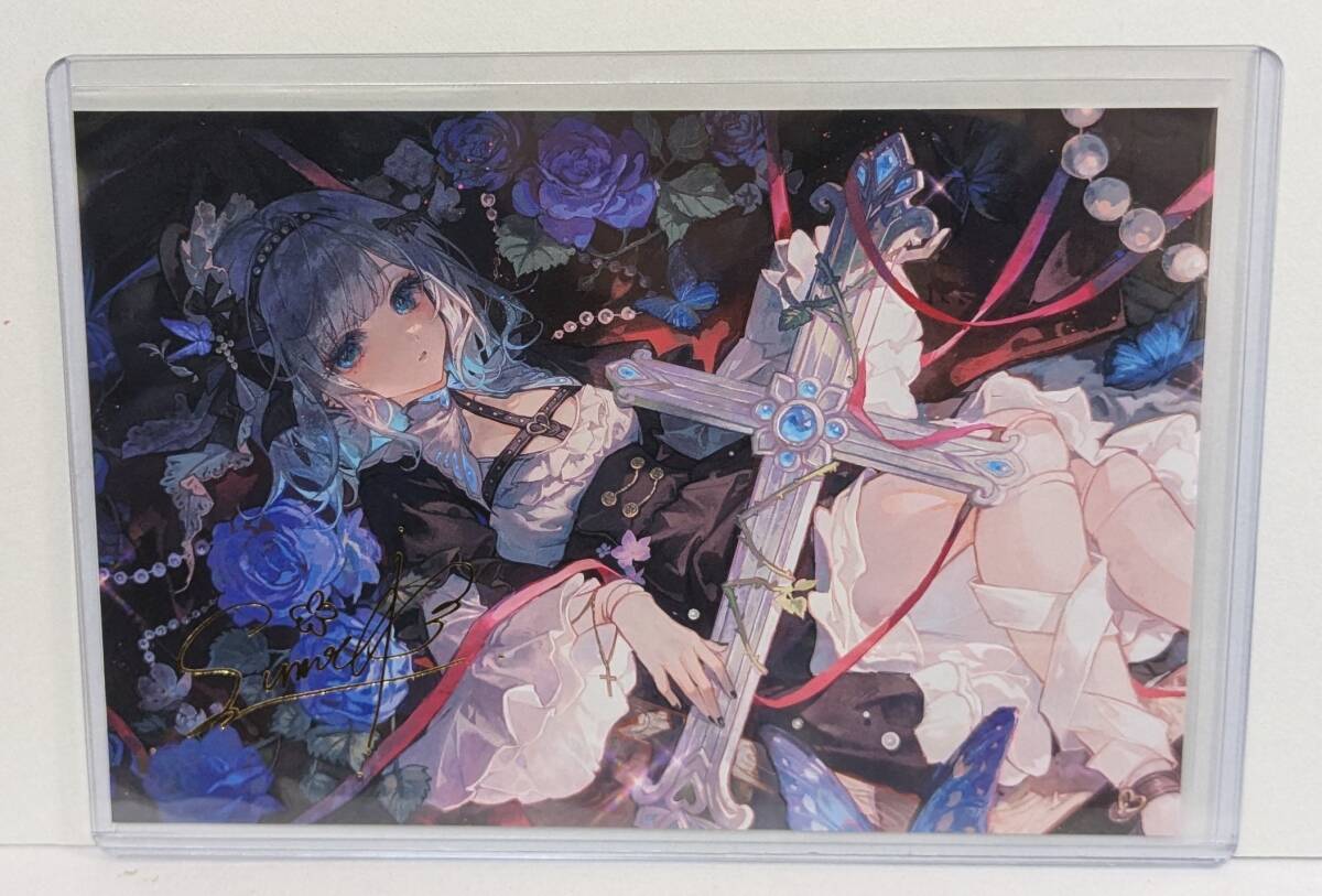 花芽すみれ　箔押しポストカード 花芽すみれ 複製箔押しサイン入りポストカード ぶいすぽっ！ 6