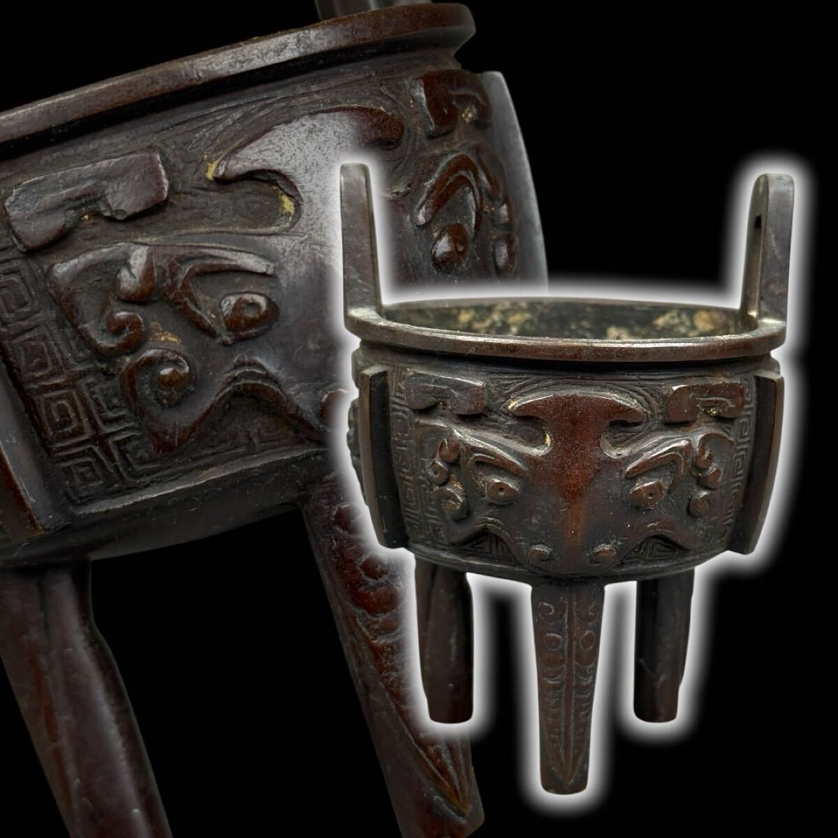 中国古美術 唐時代 唐三彩 三足香炉 水盂 唐物 古物 時代物 U0605S05 中国古美術 唐時代 唐三彩 三足香炉 水盂 唐物 古物 時代物 U0605S05