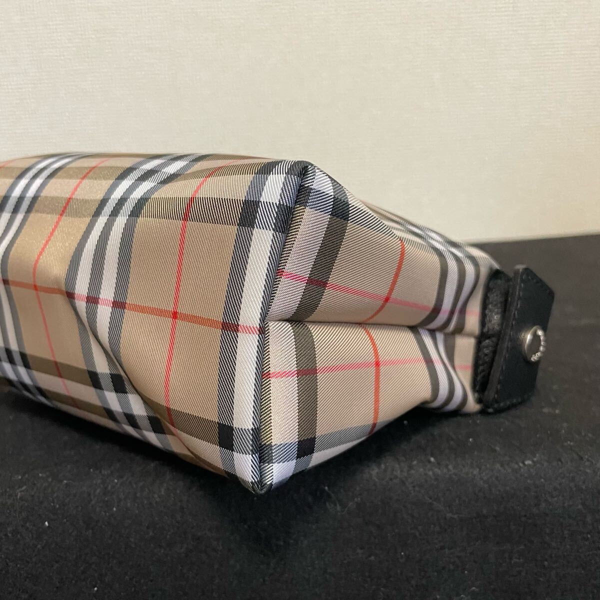 美品　バーバリーロンドン バニティ　ノバチェック アクセサリーポーチ ミニ 美品】バーバリーロンドン バニティ ポーチ ナイロン ノバ