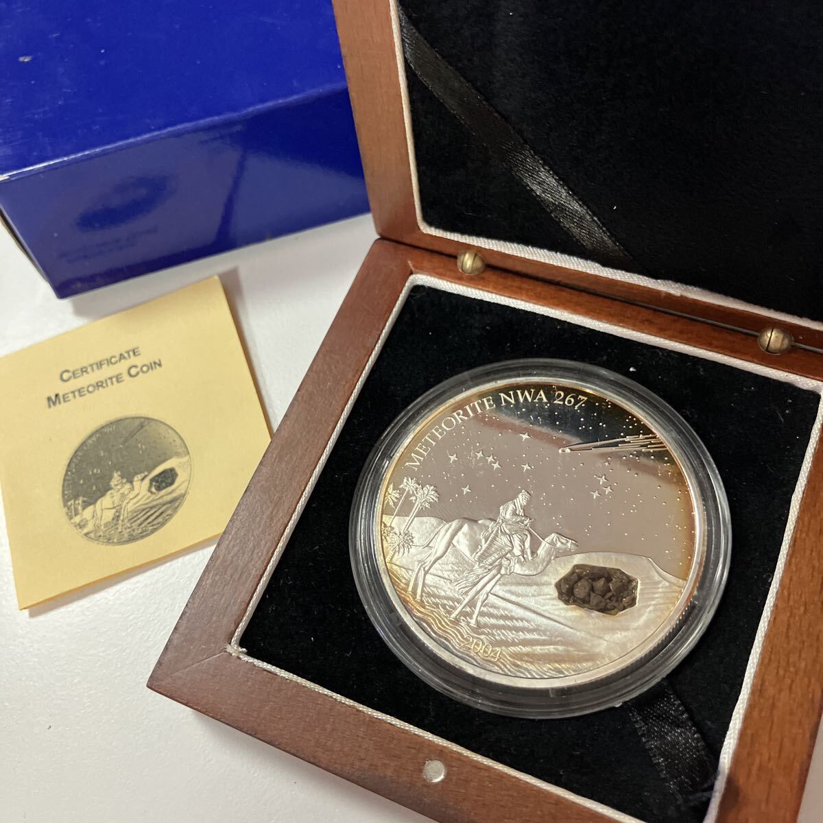 リベリア 2004年 隕石NWA267 プルーフ銀貨 純銀　トーン リベリア 2004年 隕石NWA267 プルーフ銀貨 純銀 トーン