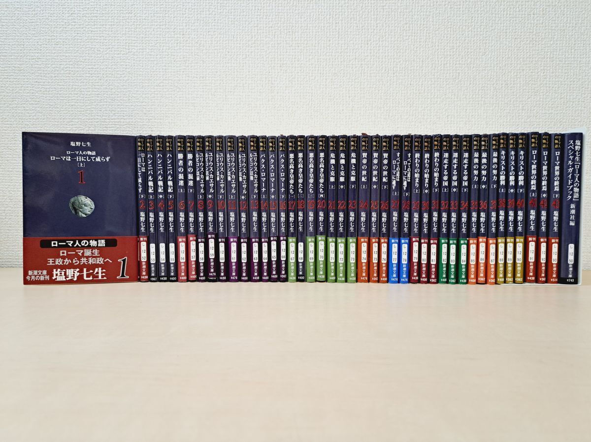 ローマ人の物語 塩野七生 全43冊セット + ロードス島攻防記 他4冊 ローマ人の物語 塩野七生 全43冊セット + ロードス島攻防記 他