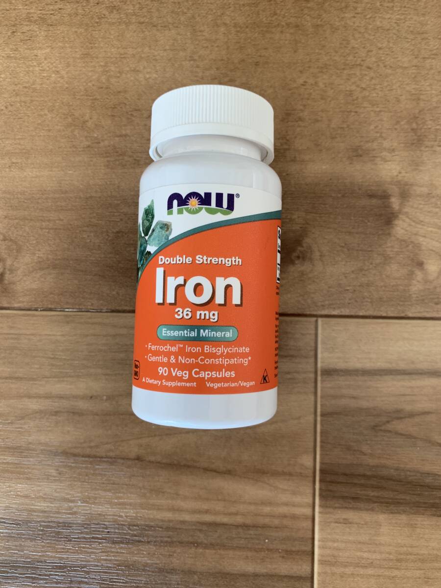 NOW Foods 鉄 36mg 90粒