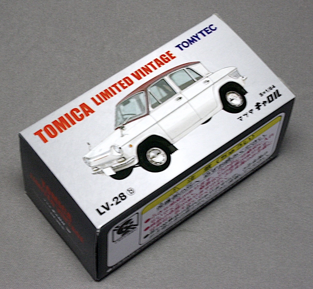  Tomica Limited Vintage 1/64 LV-28b Mazda Carol ( dark red wine / белый )