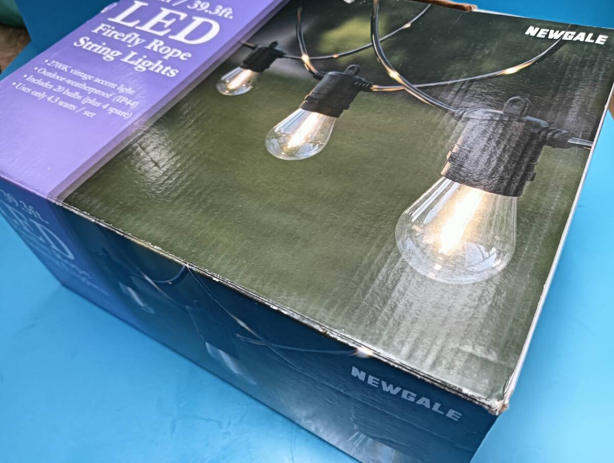 コストコ 株プロト NEWGALE ファイヤーフライ LED ストリングライト 12m 20球 屋外用_画像7