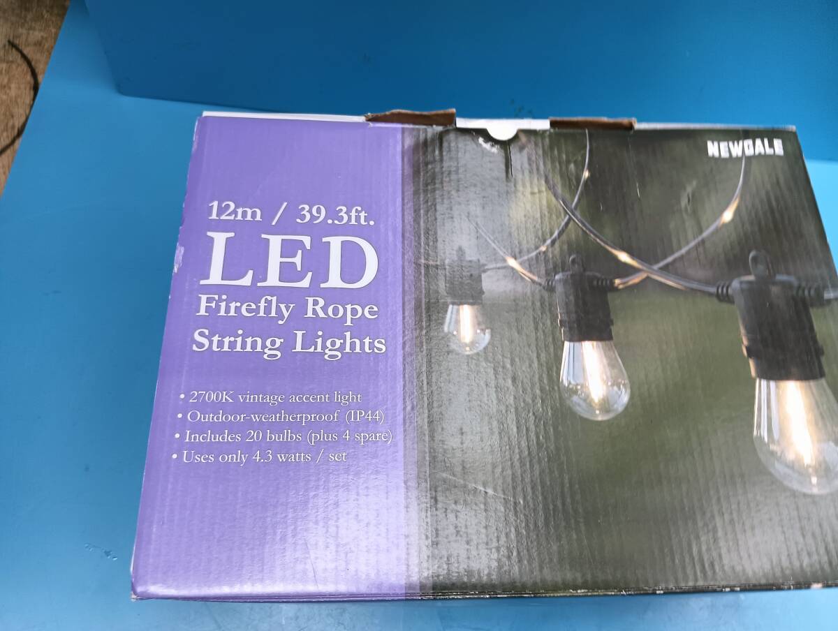 コストコ 株プロト NEWGALE ファイヤーフライ LED ストリングライト 12m 20球 屋外用_画像8