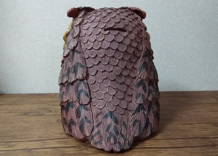 ☆r☆【美術(shù)工蕓?インテリア】ふくろう貯金箱 飾置物 フクロウ ペア/風(fēng)水?開(kāi)運(yùn) 縁起物☆