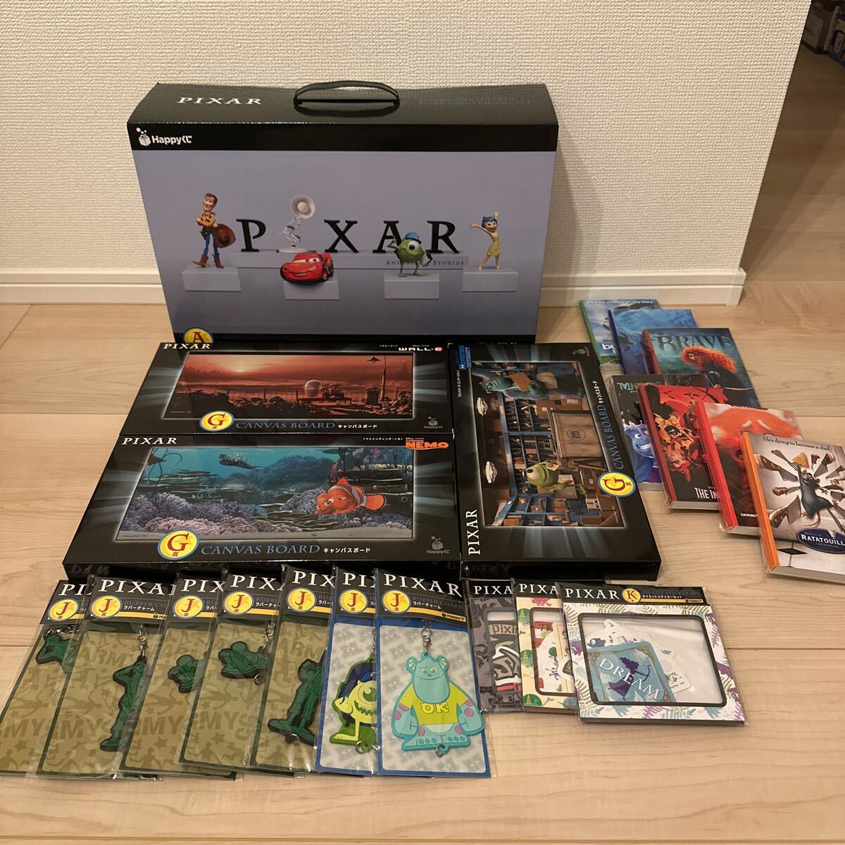 Happyくじ PIXAR まとめ売り A賞 Last賞 G賞 J賞 K賞 H賞 1円〜 新品未開封 Happyくじ PIXAR 2025 A賞 ピクサーロゴ G賞
