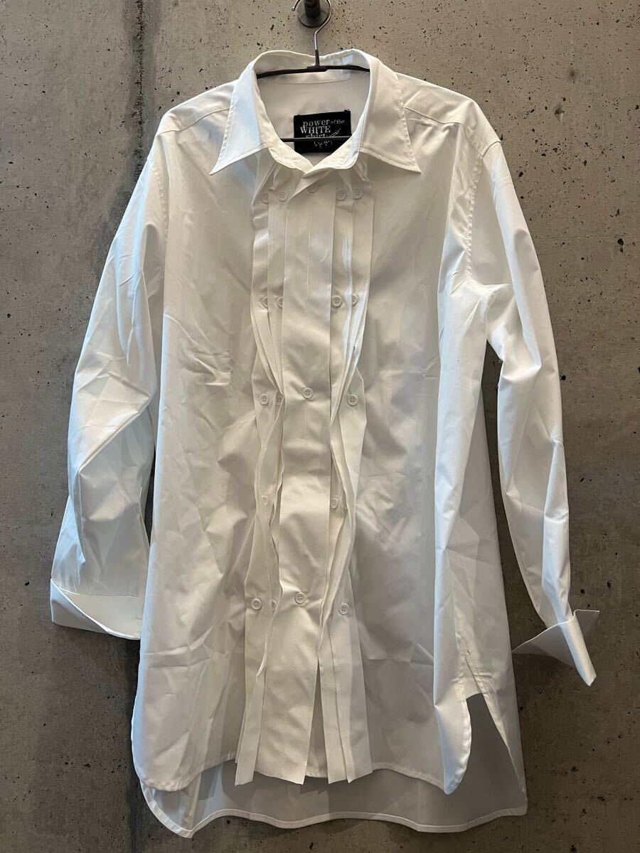 yohji yamamoto POUR HOMME 長袖シャツ　 白 ホワイト トップス　power of the white shirt