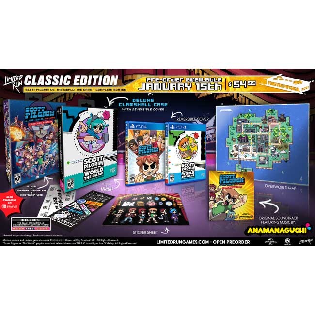 ◆PS4 SCOTT PILGRIM VS. THE WORLD: THE GAME CLASSIC EDITION 海外版 国内版本体対応 中古/検:スコット ピルグリム 限定版 Limited Run_画像6