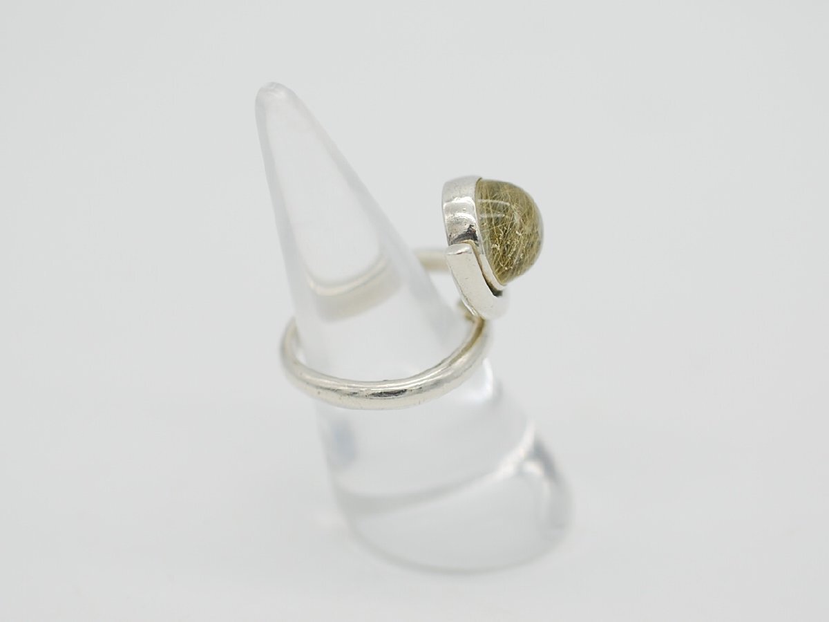 ■【YS-1】 スタージュエリー STAR JEWELRY 指輪 ■ ルチルクォーツリング SILVER シルバー 銀製 11号 【同梱可能商品】■C_画像4