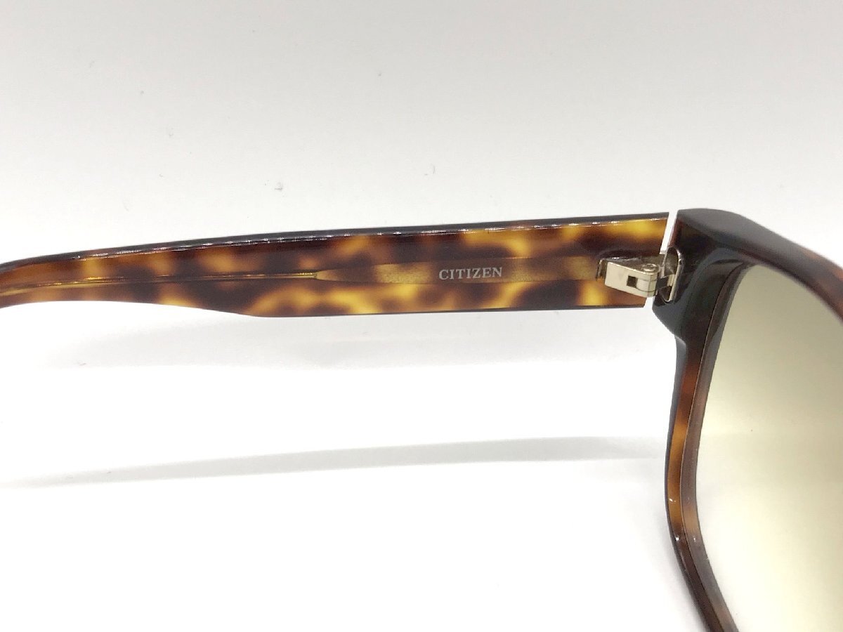 ■【YS-1】 状態良好 ■ シチズン CITIZEN サングラス アイウエア ■ べっ甲風 ブラウン 茶系 【同梱可能商品】■D_画像7