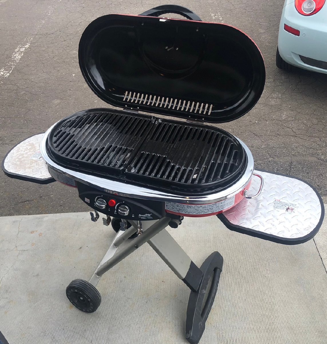 美品　コールマン　ロードトリップ　アクセサリーグリドル　ストーブグレードII 美品 コールマン ロードトリップ アクセサリーグリドル ストーブ