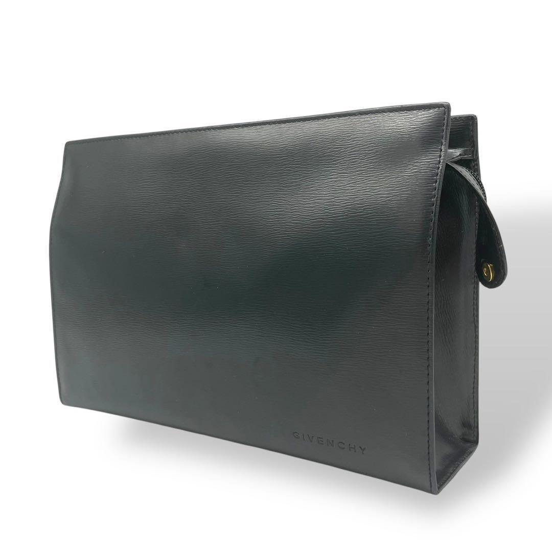 【極美品】ジバンシー GIVENCHY SACS クラッチバッグ セカンドバッグ ジバンシー クラッチバッグ セカンドバッグ オールレザー ロゴ