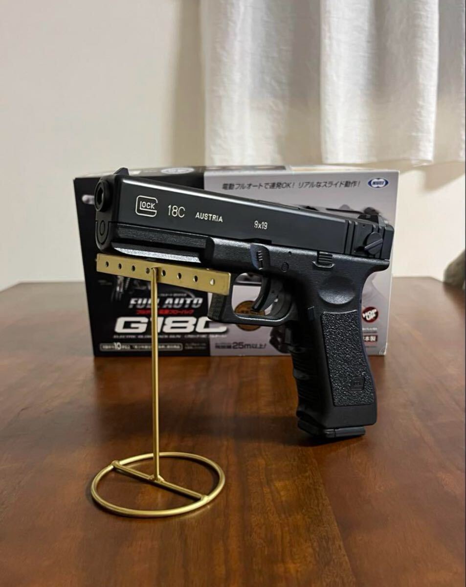 未使用品 東京マルイ カスタム グロックG18C 電動ブローバック 金属ピニオン 美品 東京マルイ カスタム品 グロック18C 金属ピニオン 墨入れ