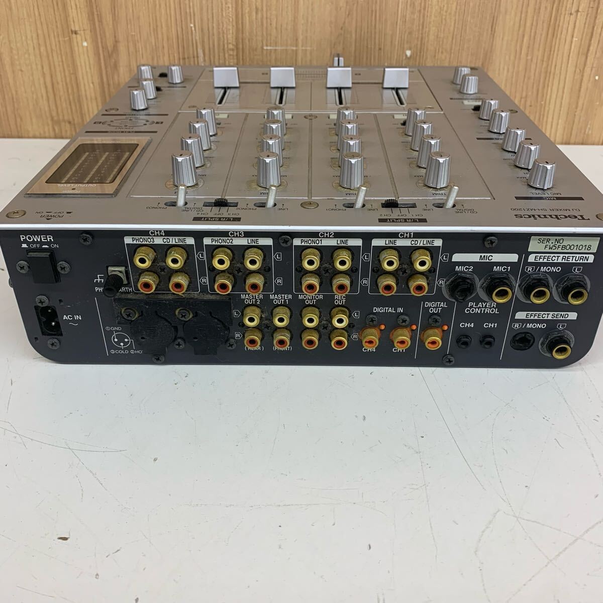 C-2】 Technics SH-MZ1200 DJミキサー テクニクス 通電確認済み