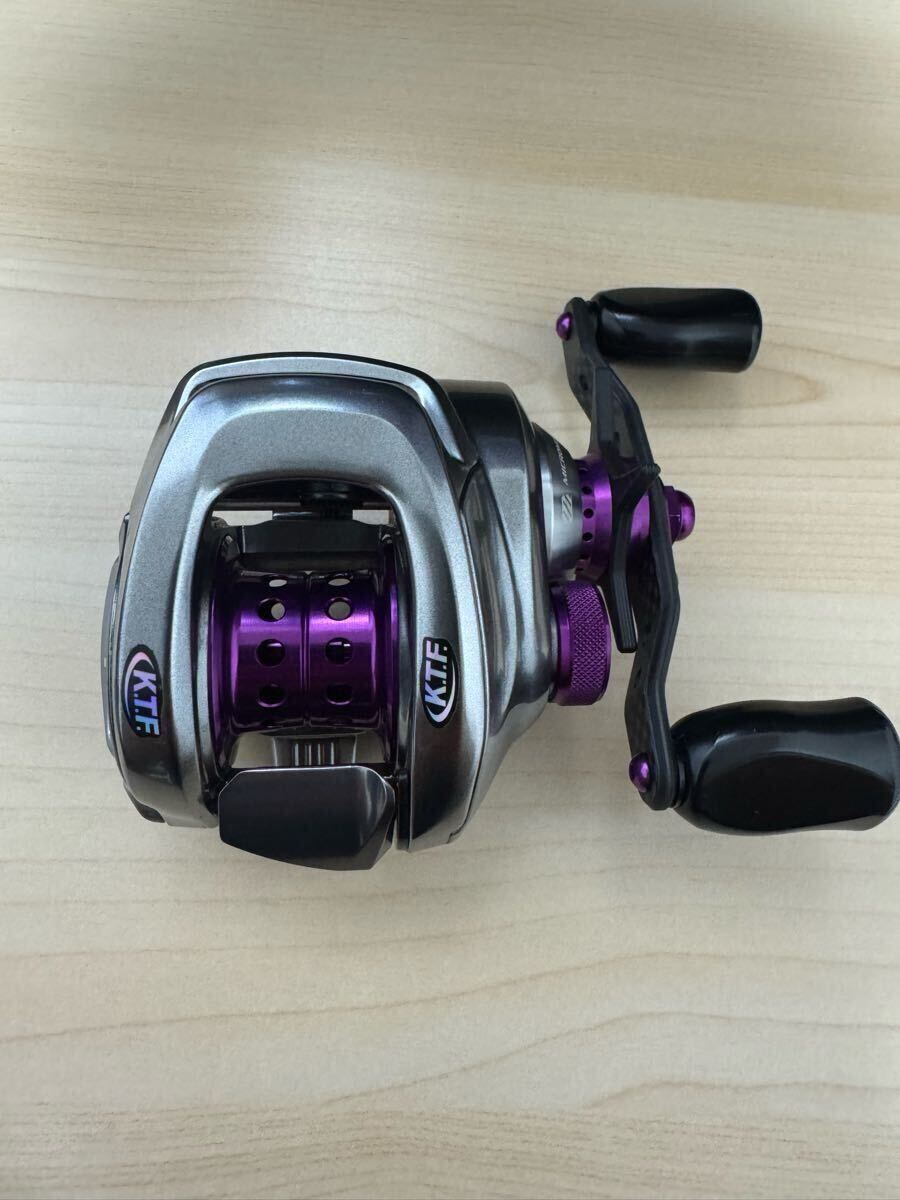 【中古美品】シマノ18バンタムMGL NG KTFフルコンプリート　パープル 中古美品】シマノ18バンタムMGL NG KTFフルコンプリート