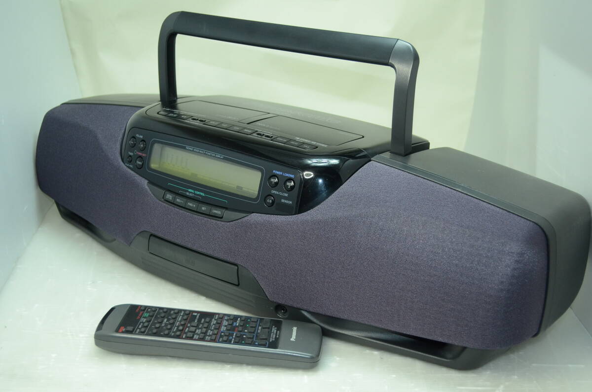 Panasonic パナソニック MASH CDラジカセ RX-DT901 バブルラジカセ リモコン付 カセット駆動ギア交換 分解清掃　音出し確認