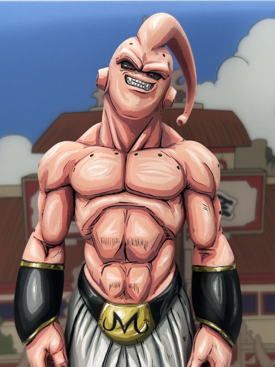魔人ブウ 一番くじ リペイント 二次元彩色 ドラゴンボール フィギュア 二次元彩色 リペイント 魔人ブウ