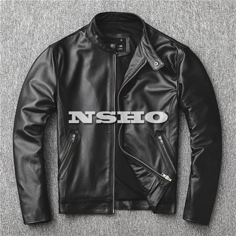 極美品　アンタイトル ライダースジャケット　シープスキン　羊革　シングルМ 黒 極美品/XL✨Schott ライダースジャケット シングル 羊革 黒