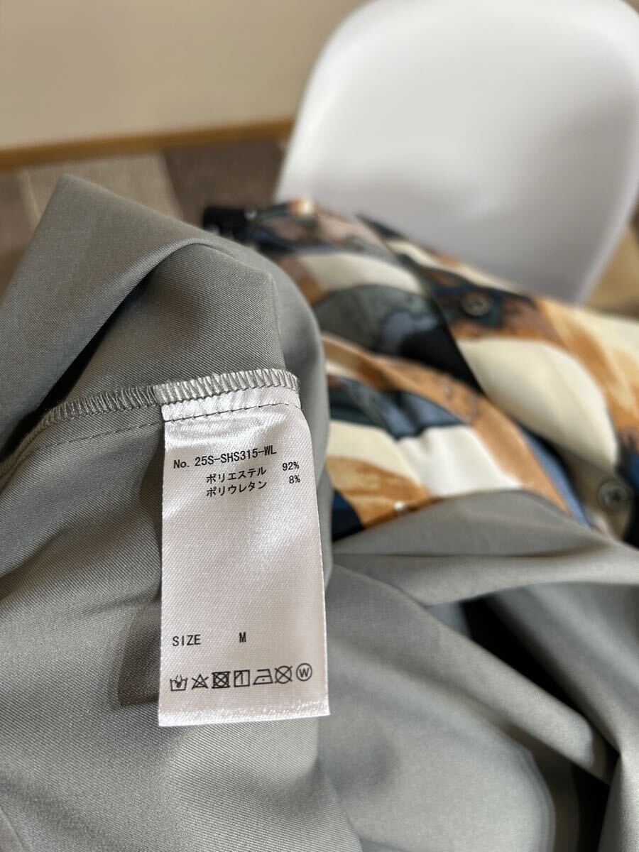 WHITELAND LIGHT P-TECK S/S SHIRTS グレーM 半袖シャツ_画像8