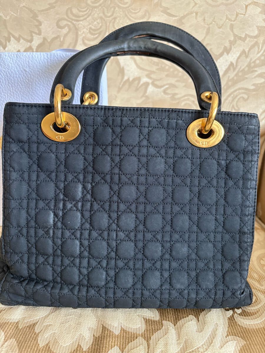 Christian Dior クリスチャンディオール カナージュ レディディオール ハンドバッグ キルティング