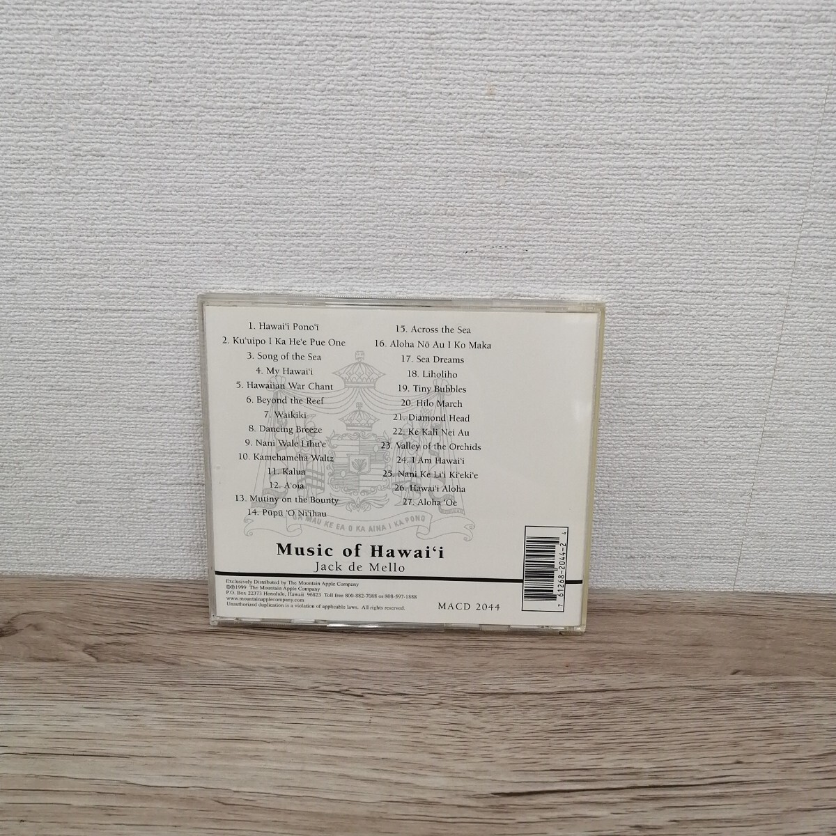 【輸入盤】 Music of Hawaii/ジャックディメロ/動作品 CD◆B074-39_画像2