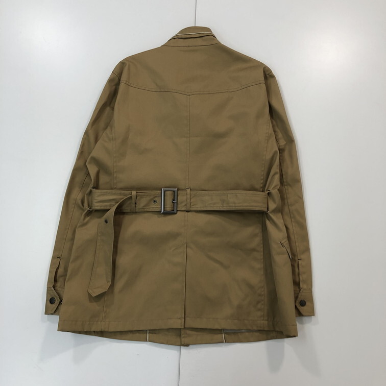 2503F-148 メンズ m.f.editorial エムエフエディトリアル ベージュ ナイロンジャケット L 【送料一律！800円】_画像4