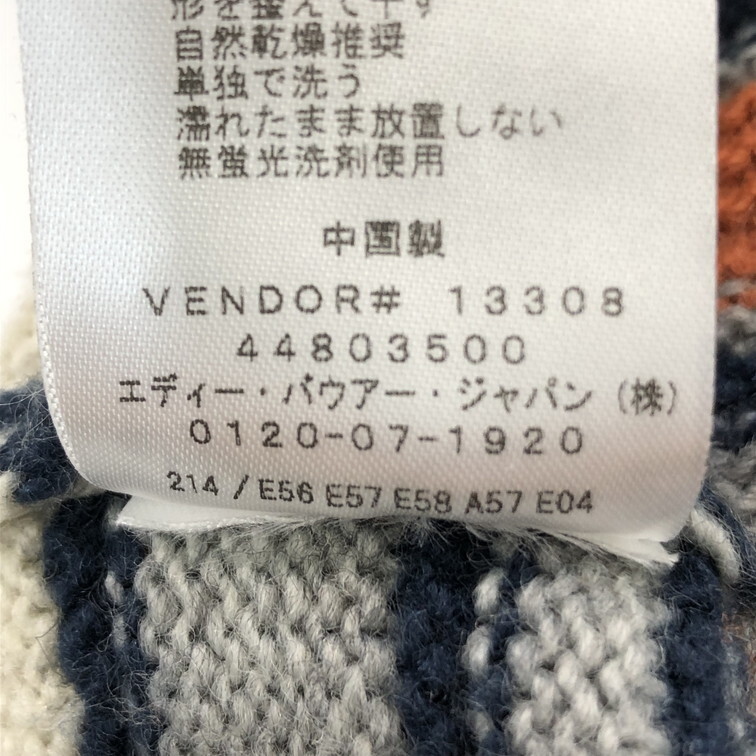 2503F-265 メンズ EDDIE BAUER エディーバウアー ベージュ ニットセーター M 【送料一律！800円】_画像3