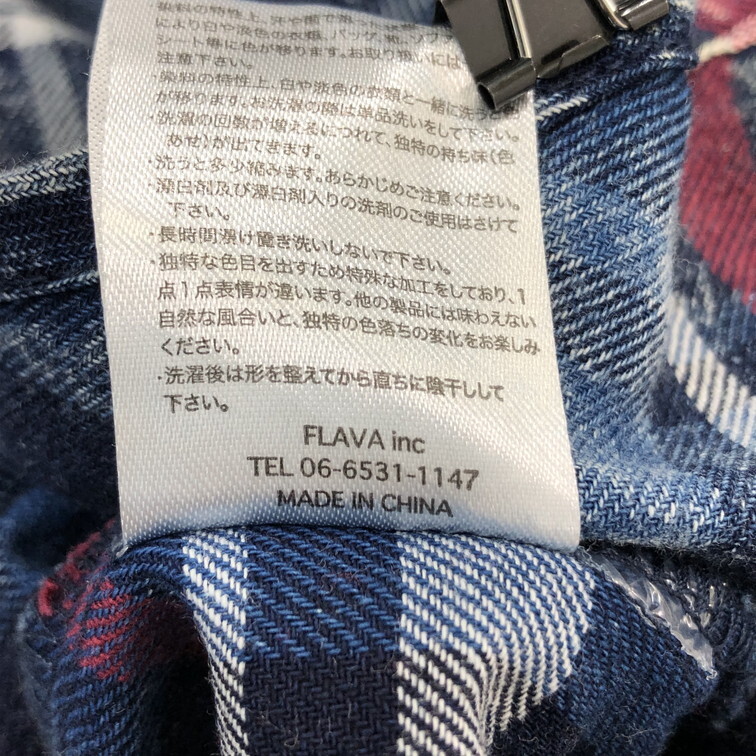 2504F-208 メンズ roshell ロシェル ブルー シャツ M 【送料一律！800円】_画像3