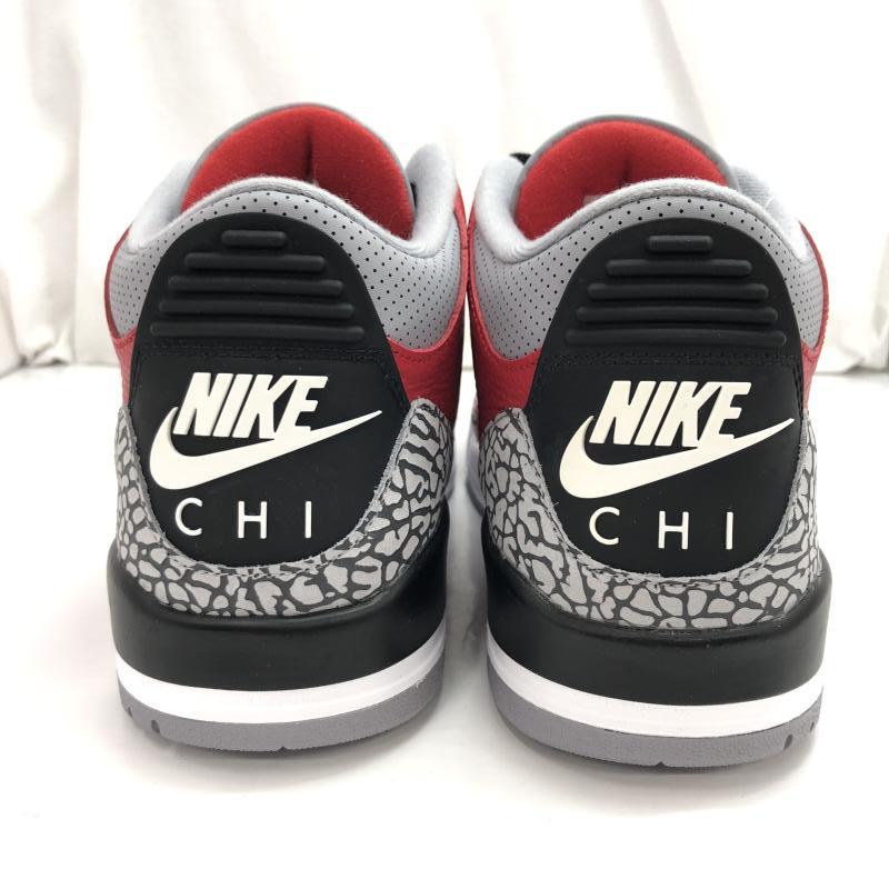【中古】Nike Air Jordan 3 Retro Fire Red/Cement サイズ29.5cm CU2277-600 ナイキ[240091376280]_画像4