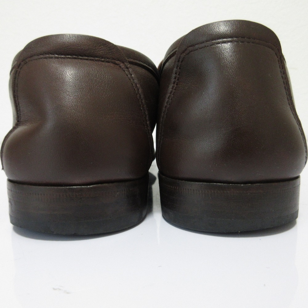  хорошая вещь Salvatore Ferragamo Salvatore Ferragamo gun chi-ni кожа bit Loafer 7.5 25.5cm соответствует Brown 