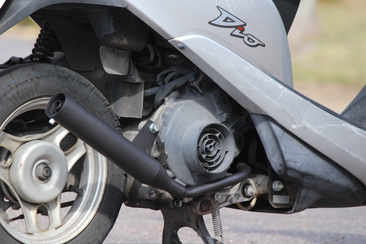 ホンダ Dio用 50φマフラー　ZELOS BLACK ≪ゼロス≫ SECRETSPEED　エコ包装で送料もeco ディオ　DIO　AF62_画像7