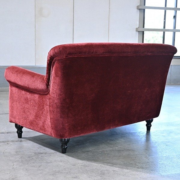 美品　ヴィンセント　チェスターフィールド　ラブソファ　二人掛け　英国風　鋲打ち 美品 ヴィンセント チェスターフィールド ラブソファ 二人掛け