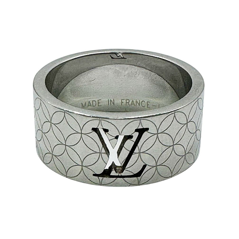 ルイ ヴィトン 指輪 LOUIS VUITTON ビトン LV M65457 アクセサリー バーグ シャンゼリゼ リング Lサイズ 21号 シルバー メンズ_画像1