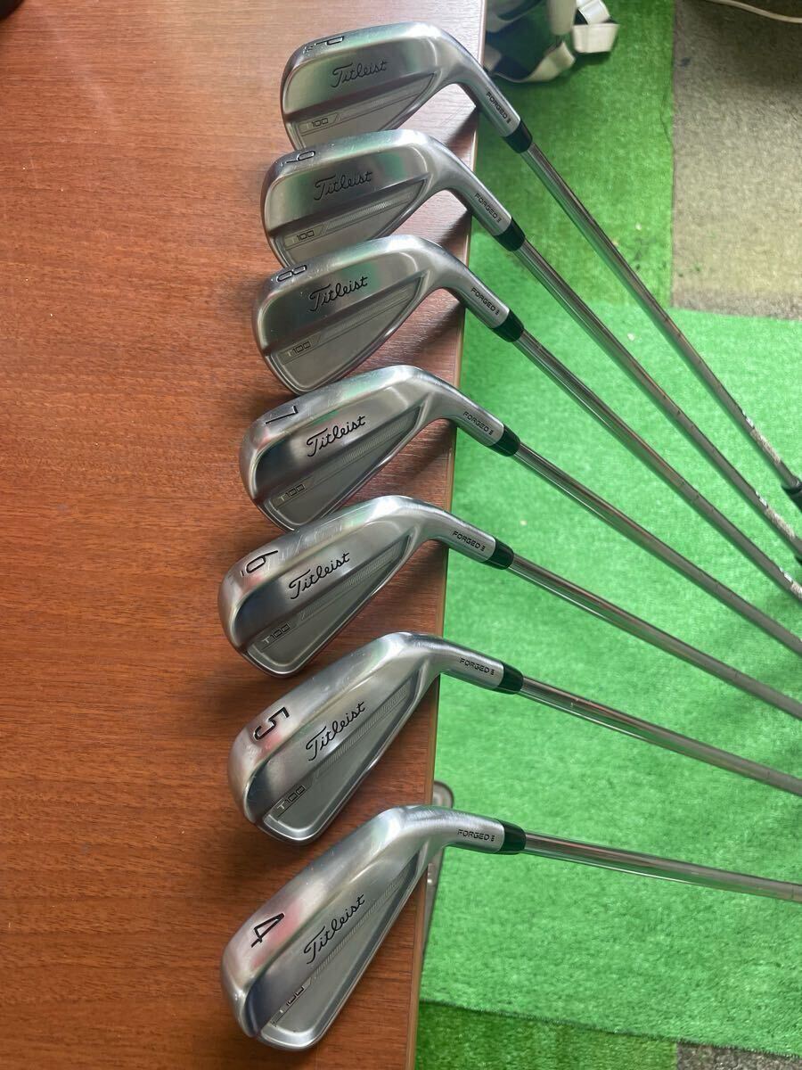 タイトリストT100アイアンセット 4番〜Pセット Titleist タイトリスト T100(2023)アイアン 4-P度 7本セット