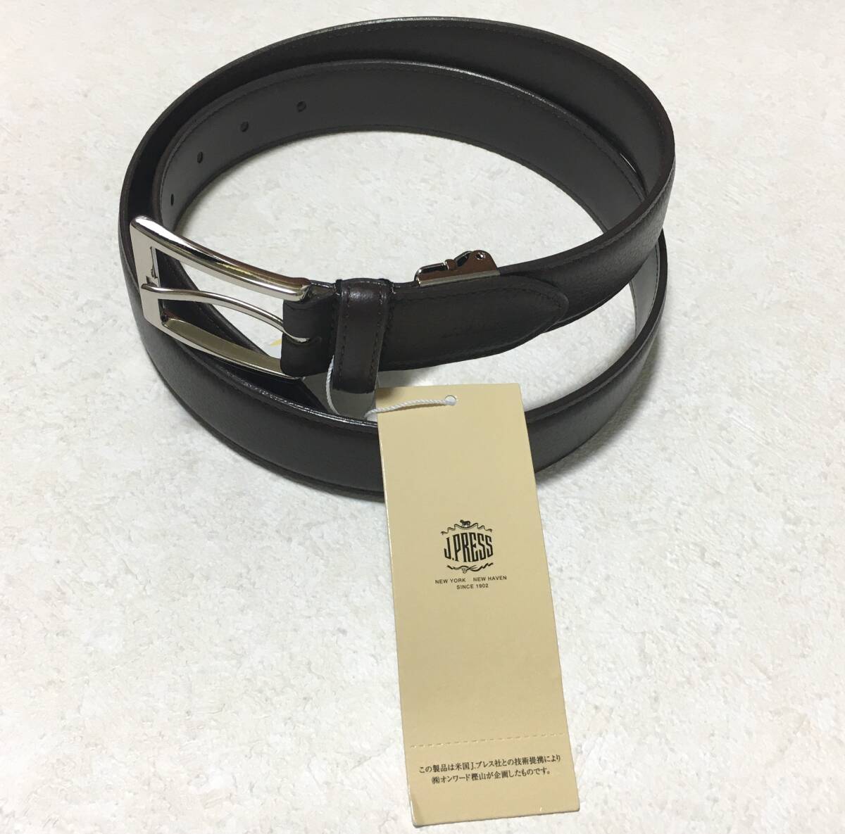 J.PRESS телячья кожа ремень Brown J Press Onward обычная цена 14.960 иен 